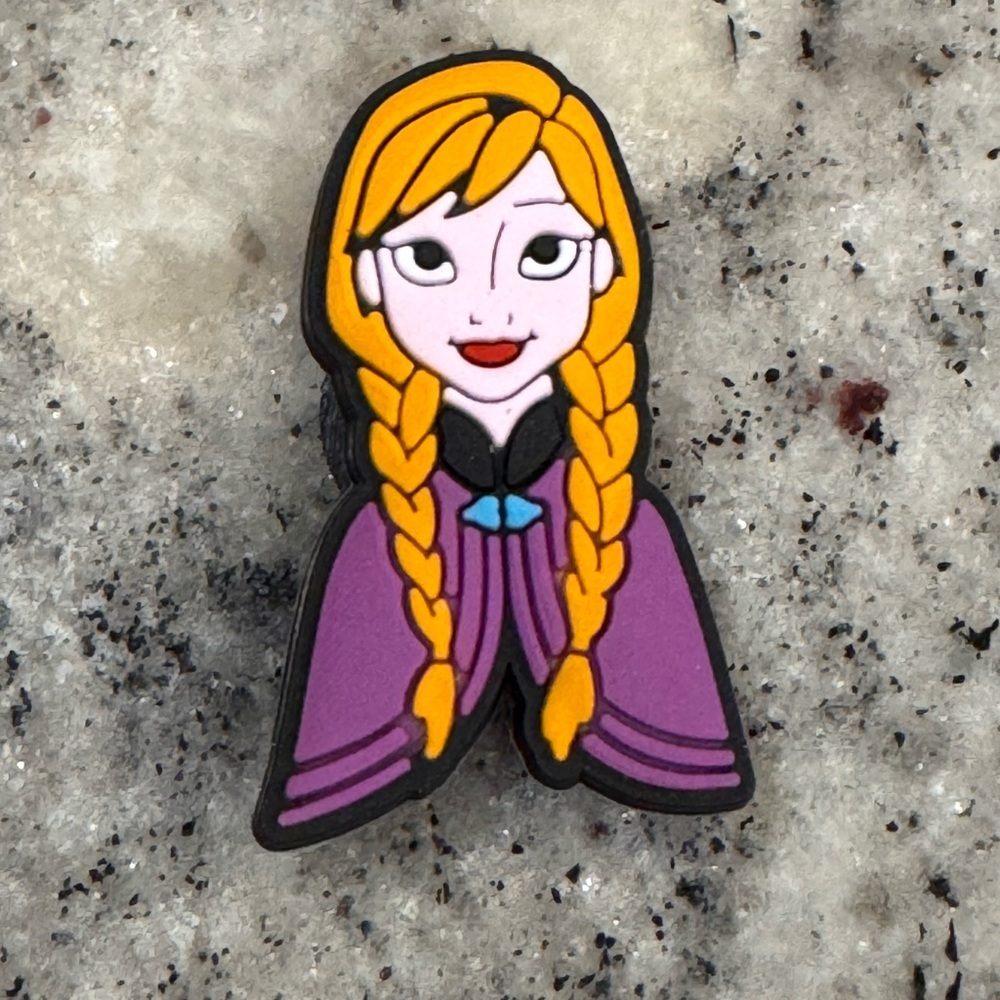 Anna from frozen croc charm